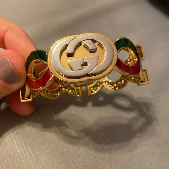 Authentic GUCCI GG Web Bracelet - Picture 3 of 16